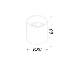 LED tavanüstü montajlı plafon işıqlandırıcı, GW seriyası, Ağ, 11Вт, IP20, Neytral ağ (4000К), GW-8701-11-WH-NW