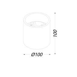 LED tavanüstü montajlı plafon işıqlandırıcı, GW seriyası, Ağ, 20Вт, IP20, neytral ağ (4000К), GW-8701-20-WH-NW