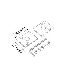 SY-LINK daxili şinoprovodları üçün ucluq dəsti, SY-LINK-ECS-T2S-BL