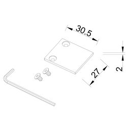 SY-LINK səthüstü şin sistemi üçün ucluq dəsti, SY-LINK-ECS-S1S-WH