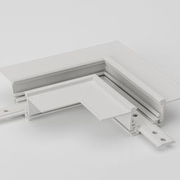 SY-LINK üfüqi bucaq konnektoru, ağ rəng — ümumi görünüş