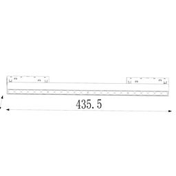 Xətti darklight işıqlandırıcı, SY-LINK seriyası, Ağ, 18Вт, IP20, İsti ağ (3000К), SY-LINK-435-WH-18-WW