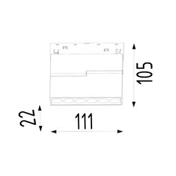 Darklight kitab tipli işıqlandırıcı, SY-LINK seriyası, Ağ, 6Вт, IP20, Neytral ağ (4000К), SY-LINK-FL-WH-6-NW