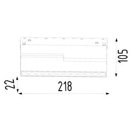 Darklight kitabça tipli işıqlandırıcı, SY-LINK seriyası, Ağ, 12Вт, IP20, İsti ağ (3000К), SY-LINK-FL-WH-12-WW