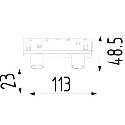 LED işıqlandırıcı, SY-LINK seriyası, Ağ, 6Вт, IP20, Neytral ağ (4000К), SY-LINK-CE-WH-6-NW
