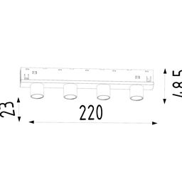 LED işıqlandırıcı, SY-LINK seriyası, Qara, 12Вт, IP20, İsti ağ (3000К), SY-LINK-CE-BL-12-WW
