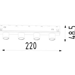 LED işıqlandırıcı, SY-LINK seriyası, Ağ, 12Вт, IP20, Neytral ağ (4000К), SY-LINK-CE-WH-12-NW