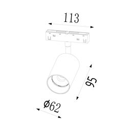 LED spot işıqlandırıcı, SY-LINK seriyası, Qara, 15Вт, IP20, Neytral ağ (4000К), SY-LINK-SP-BL-15-NW