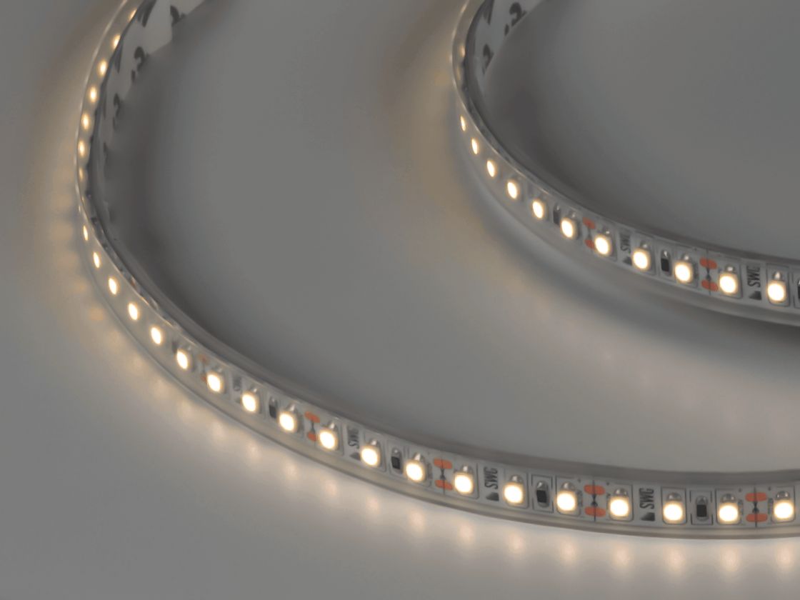 LED lent 3528, 120 LED/m, 9,6 Vt/m, 12V, IP66, Rəng: Neytral ağ, SWG3120-12-9.6-NW-66-M