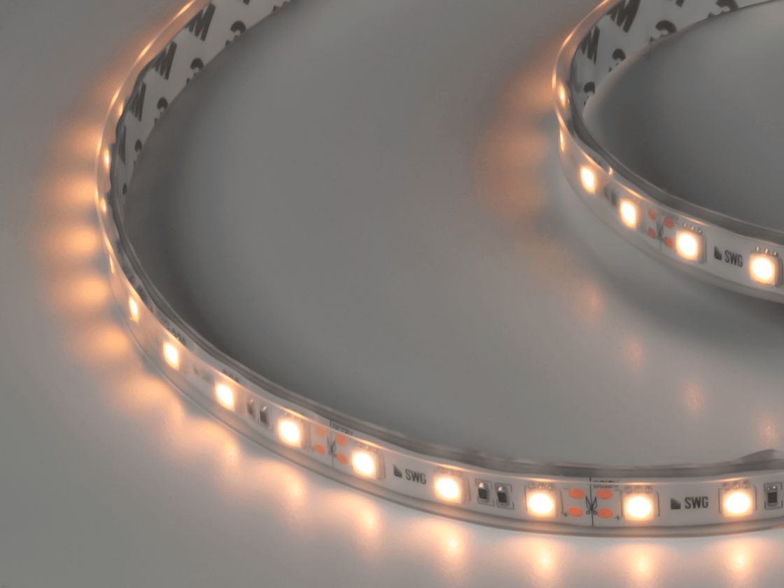 LED lent 5050, 60 LED/m, 14,4 Vt/m, 12V, IP66, Rəng: İsti ağ, SWG560-12-14.4-WW-66-M