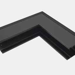 Divar-tavan üçün bucaq konnektoru SY, Qara muar, SY-601902-CN-BLMR-PCB