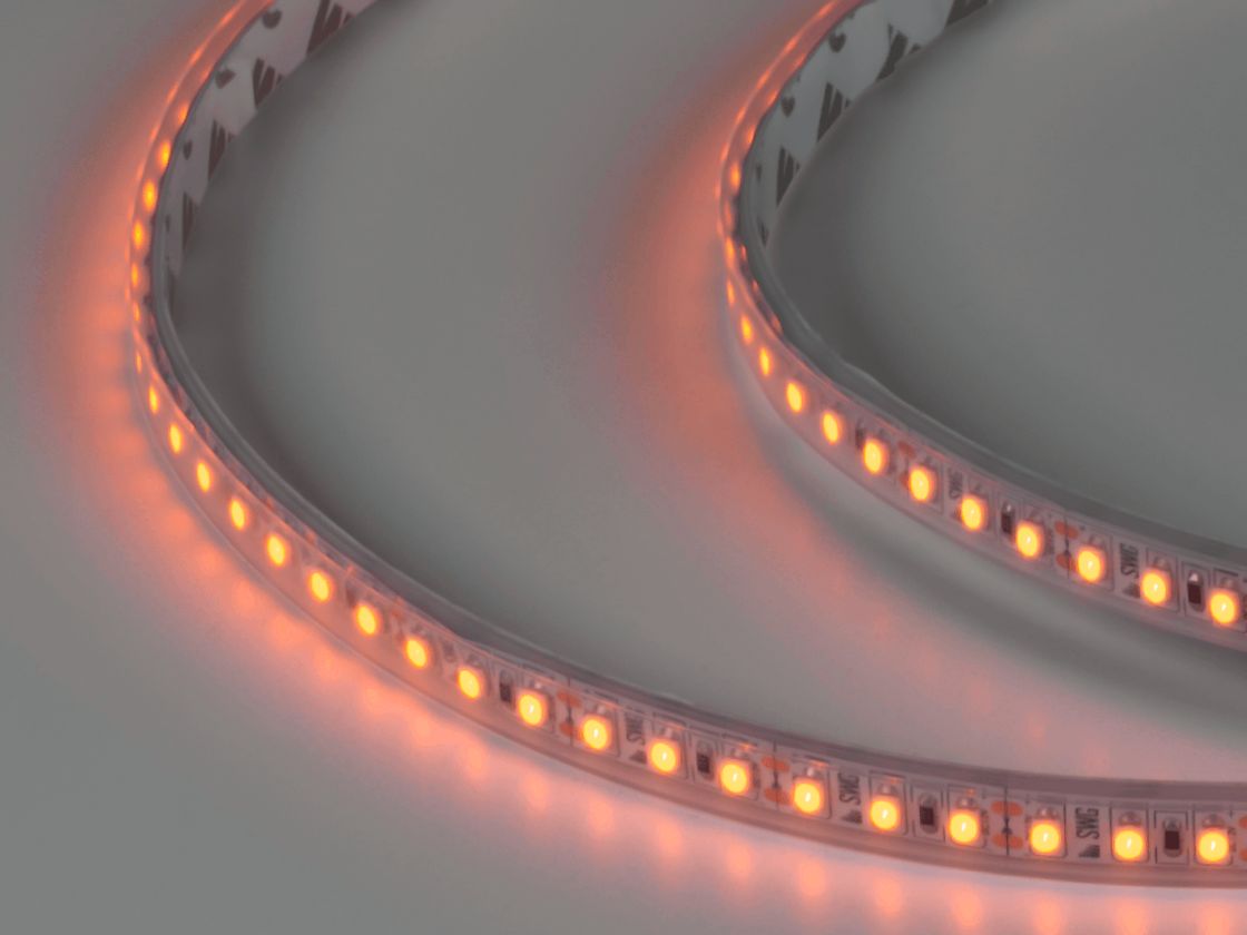LED lent 3528, 120 LED/m, 9,6 Vt/m, 12V, IP66, Rəng: Sarı, SWG3120-12-9.6-Y-66-M