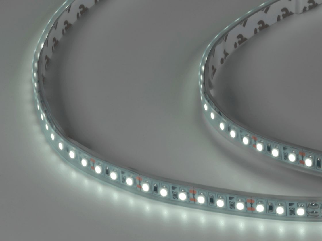 LED lent 3528, 120 LED/m, 9,6 Vt/m, 12V, IP66, Rəng: Soyuq ağ, SWG3120-12-9.6-W-66-M