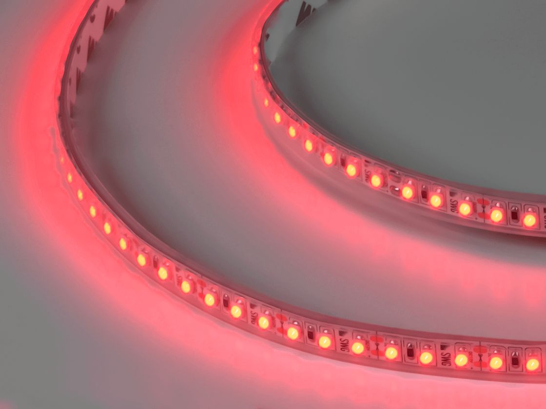 LED lent 3528, 120 LED/m, 9,6 Vt/m, 12V, IP66, Rəng: Qırmızı, SWG3120-12-9.6-R-66-M