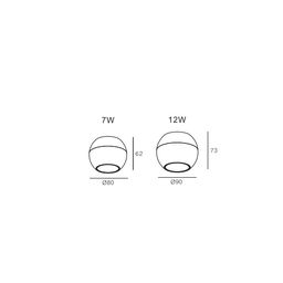 LED tavanüstü quraşdırılan plafon işıqlandırıcı, RL seriyası, Ağ, 12Вт, IP20, İsti ağ (3000К), RL-1201BL-12-WW
