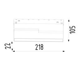 Mat örtüklü kitabça formalı işıqlandırıcı, SY-LINK seriyası, Qara, 12Вт, IP20, Neytral ağ (4000К), SY-LINK-FLMT-BL-12-NW