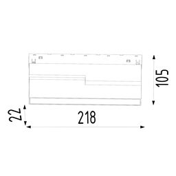 Mat örtüklü kitab tipli işıqlandırıcı, SY-LINK seriyası, Qara, 12Вт, IP20, İsti ağ (3000К), SY-LINK-FLMT-BL-12-WW