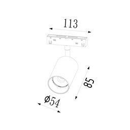LED spot işıqlandırıcı, SY-LINK seriyası, Qızılı, 10Вт, IP20, İsti ağ (3000К), SY-LINK-SP-GD-10-WW