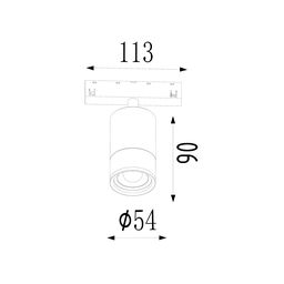 Muzey üçün spot işıqlandırıcı, SY-LINK seriyası, Ağ, 12 Vt, IP20, Neytral ağ (4000K), SY-LINK-ZM-WH-13-NW