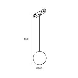 Mat kürə formalı işıqlandırıcı, SY-LINK seriyası, Qara, 5Вт, IP20, Neytral ağ (4000К), SY-LINK-SSPM-BL-5-NW