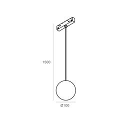 Mat kürə formalı işıqlandırıcı, SY-LINK seriyası, Ağ, 5Вт, IP20, Neytral ağ (4000К), SY-LINK-SSPM-WH-5-NW