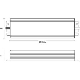 TPW LED lentlər üçün qida bloku, 600 W, nəmdən qorunan, 24 V, MTPW-FY600-24