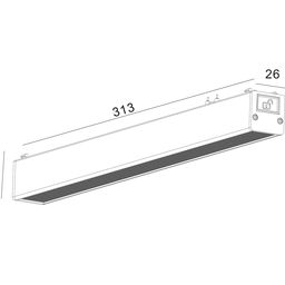 SLIM treklı işıqlandırıcı, 48V 12W ağ 2700-6000K, DL-SLIM-DFWH-12-CCT