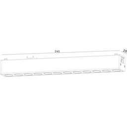 SLIM treklı işıqlandırıcı, 48V 12W qara 2700-6000K, DL-SLIM-DRBL-12-CCT