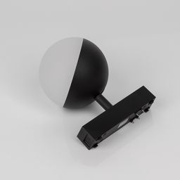 SLIM kürə formalı işıqlandırıcı və trek adapteri, yuxarıdan görünüş