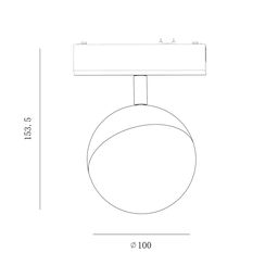 SLIM treklı işıqlandırıcı, 48V 10W qara 2700-6000K, SL-SLIM-SFBL-10-CCT