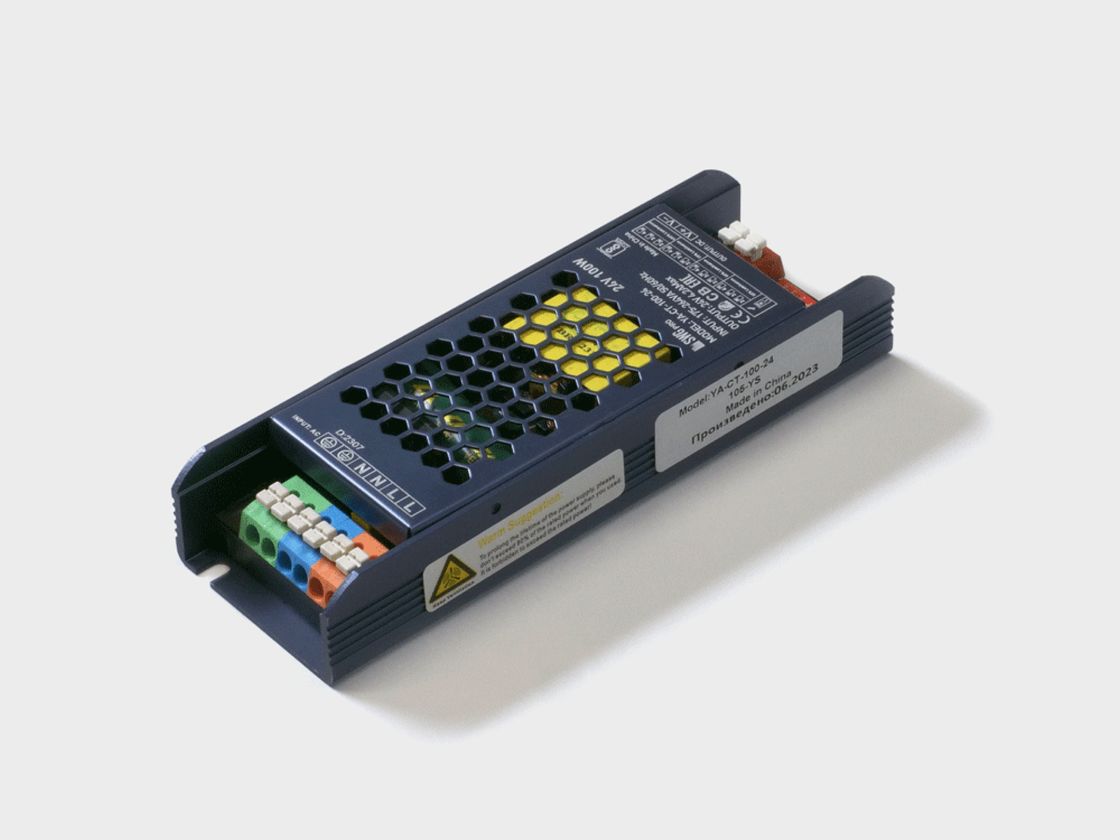 Açıq tipli qidalanma bloku 24V 100W IP20, qara