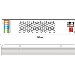 LED lent üçün qida bloku, YA-CT-200-12
