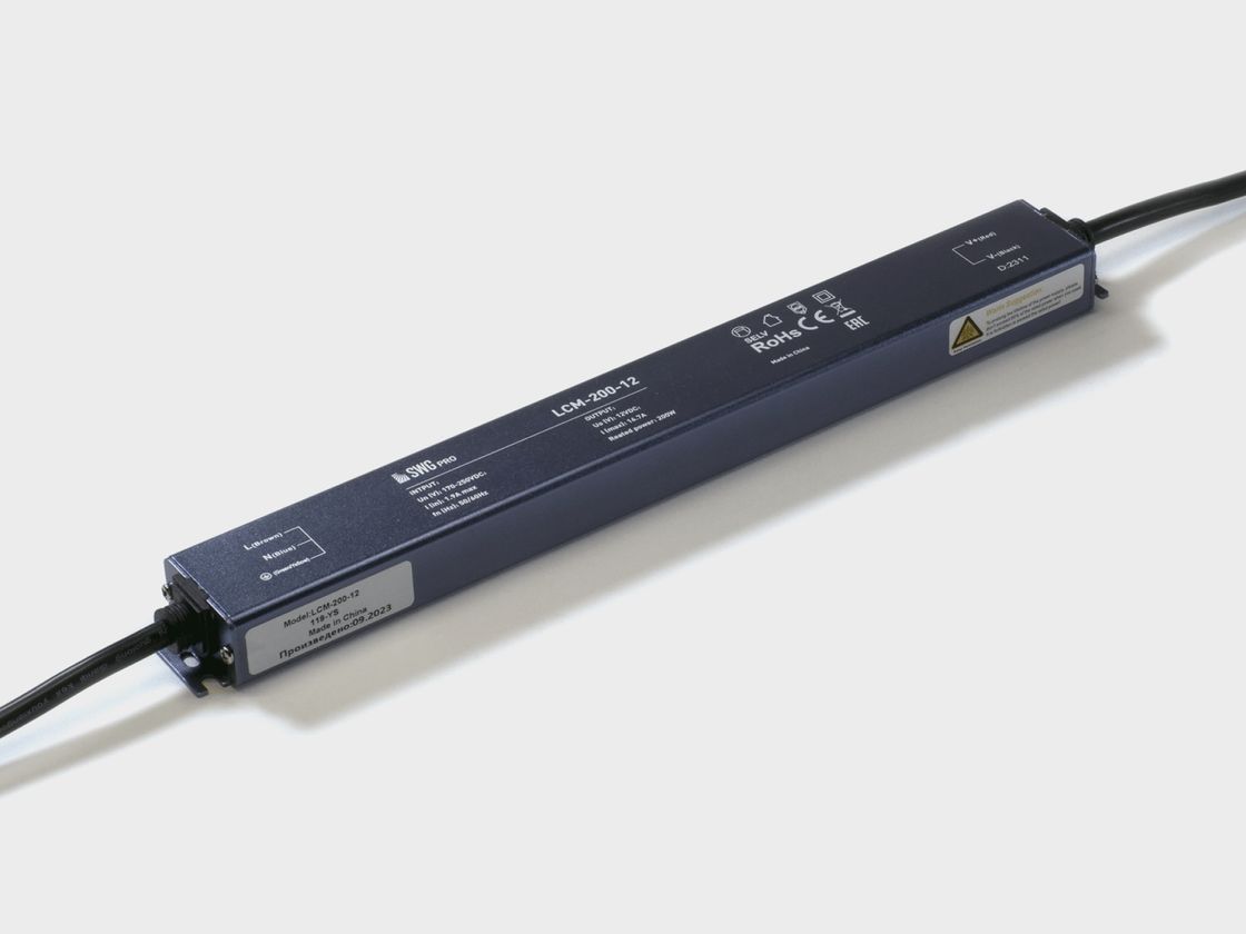 SWG PRO LCM-200-12 ultra nazik, hermetik qida bloku