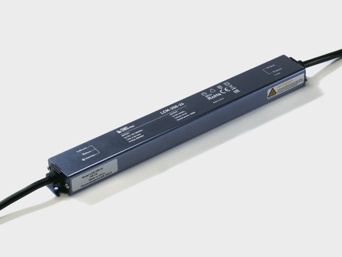 SWG PRO LCM-250-24 ultra nazik enerji təchizatı bloku, qara korpus