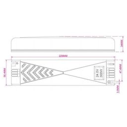LED lent üçün qida bloku EV-300-24, EV-300-24