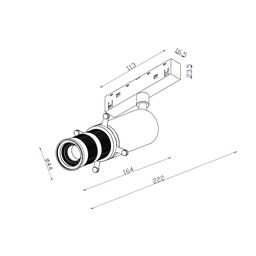 Muzey üçün spot işıqlandırıcı, SY-LINK seriyası, Ağ, 10Вт, IP20, Neytral ağ (4000К), SY-LINK-MSL-WH-10-NW