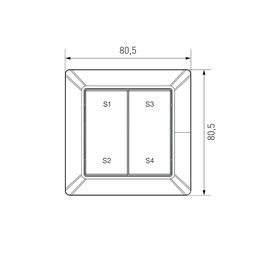 EASYBUS divar tipli radio panel, ES-B-W-K2/Z1-NB