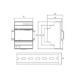 LED lent üçün qida bloku DR-100-24, DR-100-24
