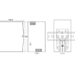 LED lent üçün qida bloku 480Вт, 24В, NDR-480-24