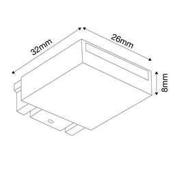SLIM sistemi üçün ağ tıxac-adapter END-CN-SLIM-WH, END-CN-SLIM-WH