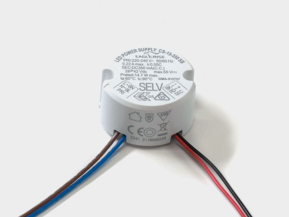 Eaglerise CS-15-350 SB dairəvi LED drayver, naqillərlə