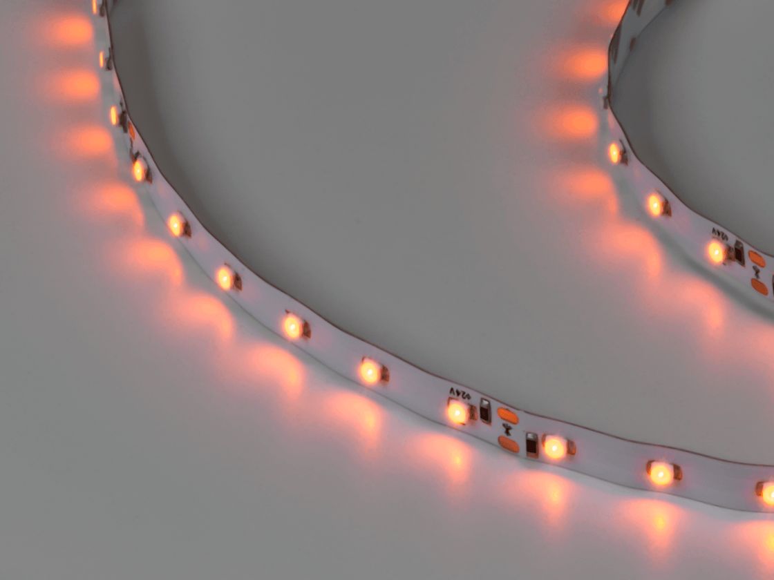 LED lent 3528, 60 LED/m, 4,8 Vt/m, 24V, IP20, Rəng: Sarı, SWG360-24-4.8-Y-M