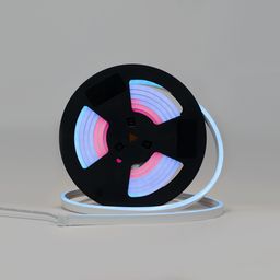 Çoxrəngli RGB işıqlanmalı elastik neon lent rulonu (bobin)