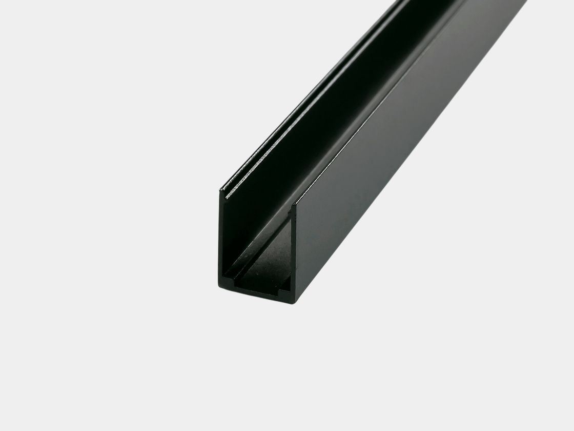 Neon lent üçün alüminium bərkidici 1 m qara 12×20 mm MNT-1220-AL1000-BL
