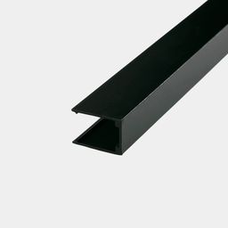 Neon lent üçün alüminium bərkidici 1 m qara 12×20 mm MNT-1220-AL1000-BL