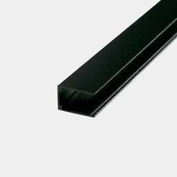 Neon lent üçün alüminium bərkidici 1 m qara 12×20 mm MNT-1220-AL1000-BL