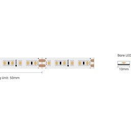 SMD2835 24V LED lentinin sxemi, kəsmə addımı 50 mm