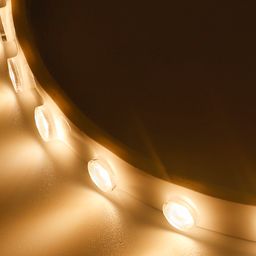 Fokuslayan mini LED lent, isti tonlu işıq, yaxın plan
