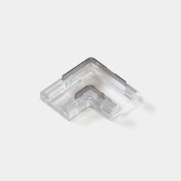 8 mm lent üçün şəffaf plastik L-konnektor