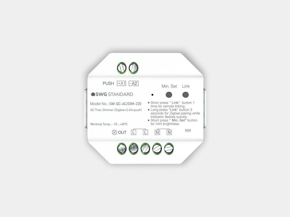 SWG Standard Quick Control dimmeri, ön tərəfdən görünüş